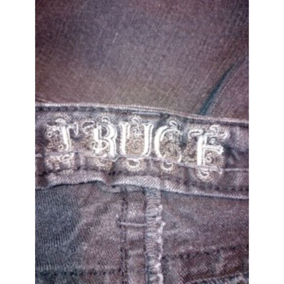 Truce Women's Size 9 Black Jean Shorts - Picture 5 of 7